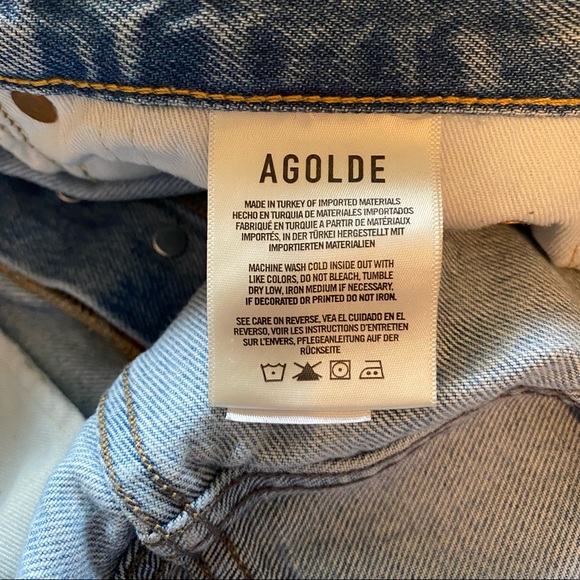 Agolde Parker Vintage Cut Off Shorts in Swapmeet - Picture 8 of 9